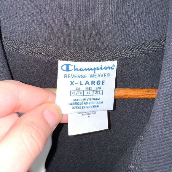 Champion Reverse Weave 1/4 Zip Embroidered Sweatshirt Sz XL - Picture 3 of 10